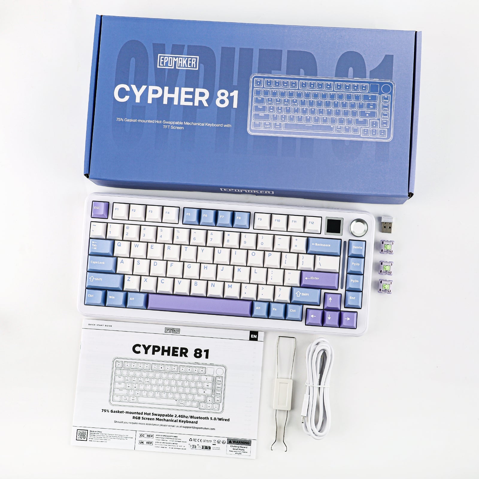 Epomaker Cypher 81 メカニカルキーボード Epomaker Cypher 81 Manual – epomaker
